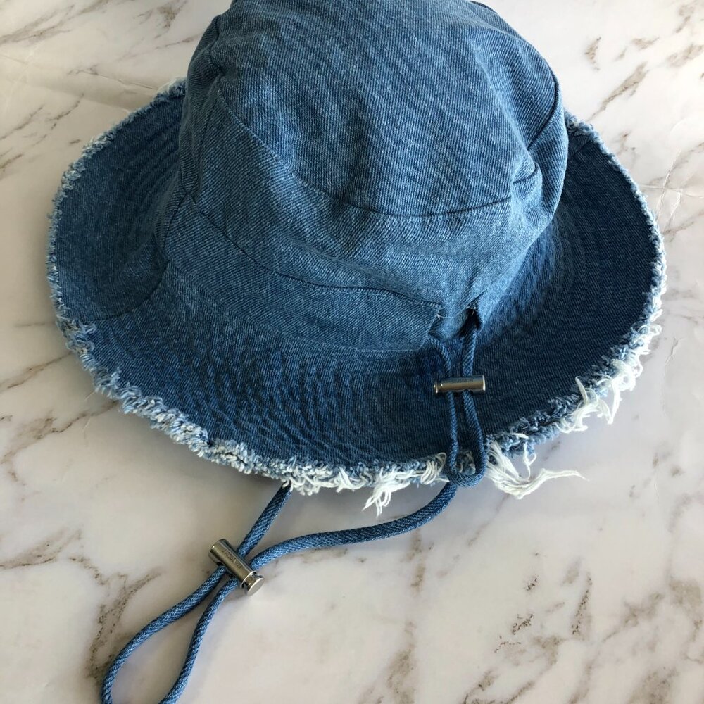 💥💥💥Jacquemus Le Bob Artichaut denim hat - Picture 7 of 9
